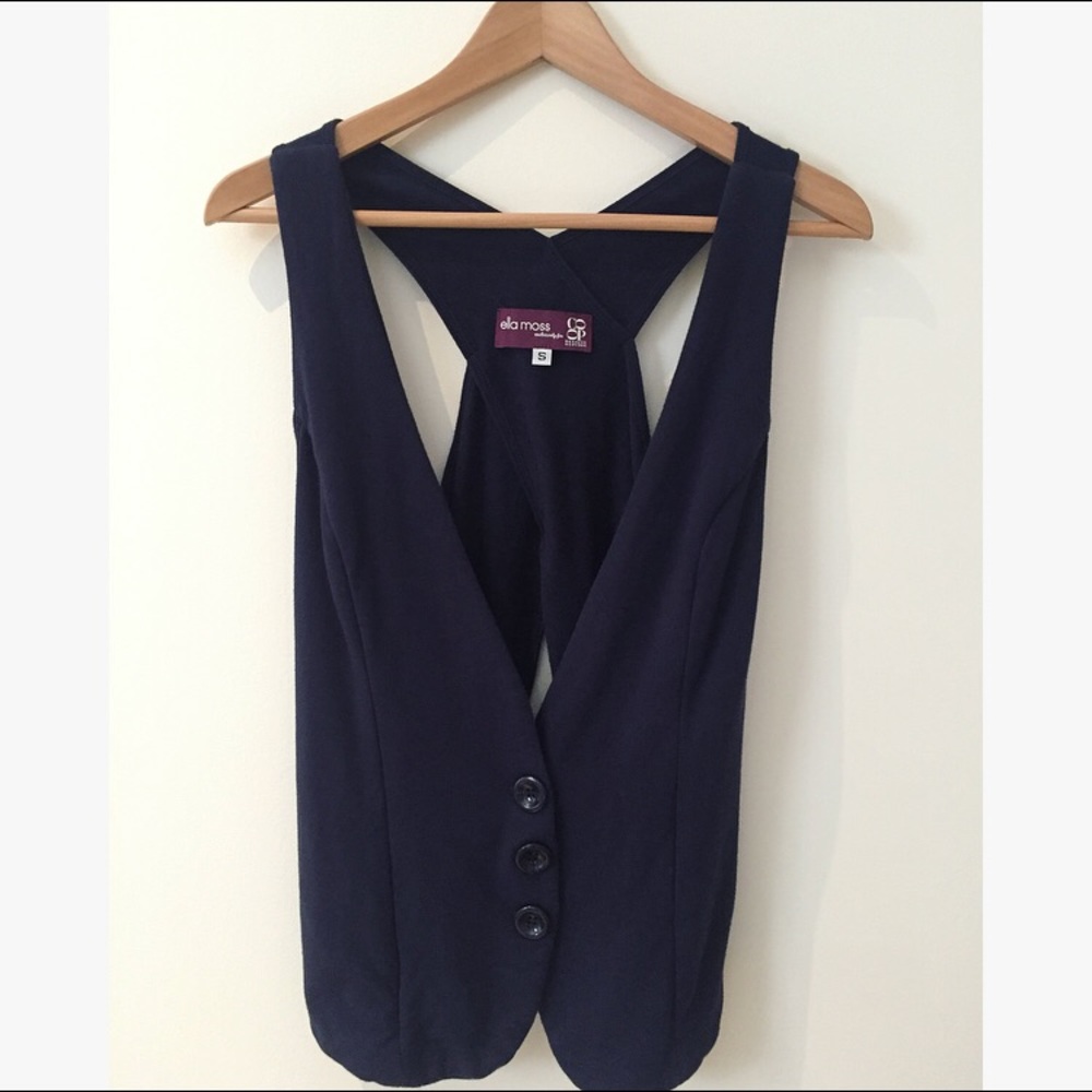 Ella Moss for Barney’s Co-op Vest in Navy - Small